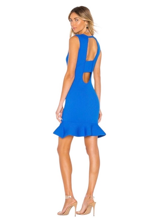 Parker Dresses & Skirts - PARKER Lynn Ruffle Skirt Knit Dress Women's Size XS Blue